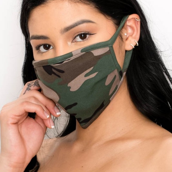 Accessories - Face Mask Camo Camouflage Army Print Made in USA